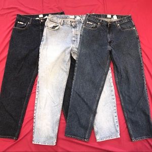 (3) pair Calvin Klein jeans 33x30